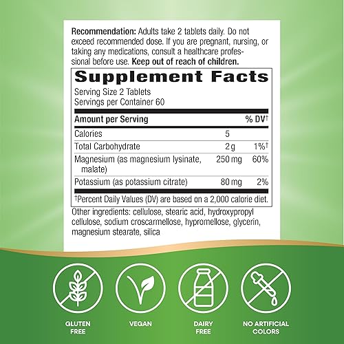 Miniatura 5 de Nature's Way Krebs Magnesio Potasio Complejo 345 mg por porción Soporte Energético Celular* 120 Tabletas