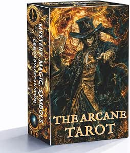 GZXINKE Dark Gothic Tarot Deck Unique, Tarot Cards for Beginners, Tarot Cards with Guide Book, Dark Fantasy Style Tarot Deck