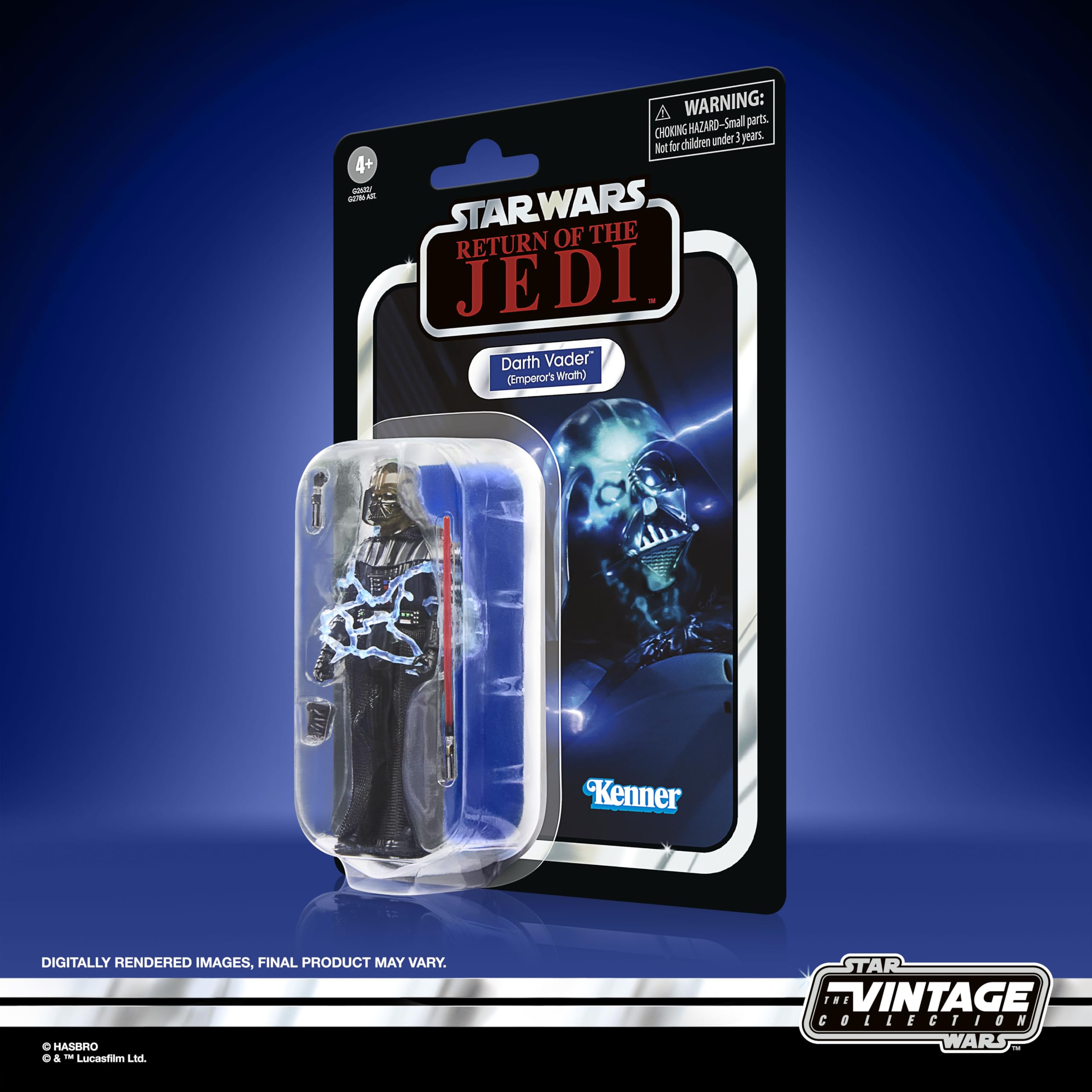 Darth Vader (Gniew Imperatora) z serii Star Wars The Vintage Collection, wysokiej jakości 9,5-centymetrowa figurka kolekcjonerska z filmu Gwiezdne wojny: Powrót Jedi