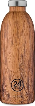 24Bottles Clima 850ml Stainless Steel Wood Bottle
