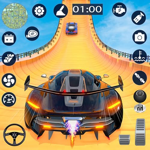Mega Ramp Car Jump Racing Sim