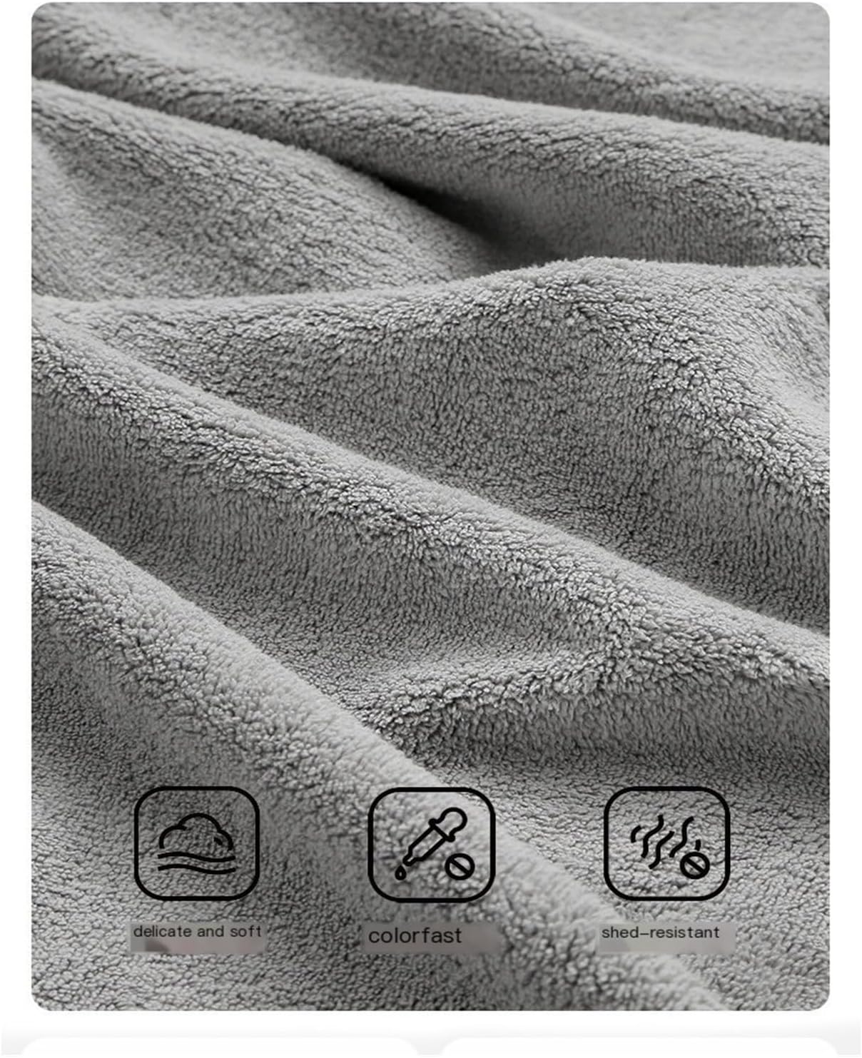 Extra Large Coral Fleece Bath Towel 70 * 140cm, Soft Blue Beach Towel for Home(Camel)