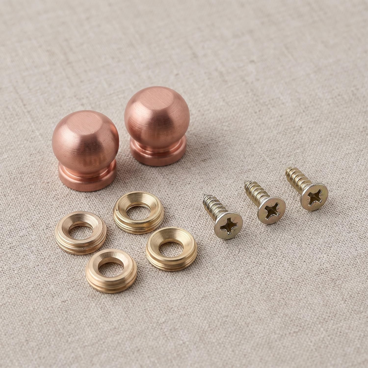 4pcs Copper Support Feet for Furniture and Appliances, Screw in 0.79