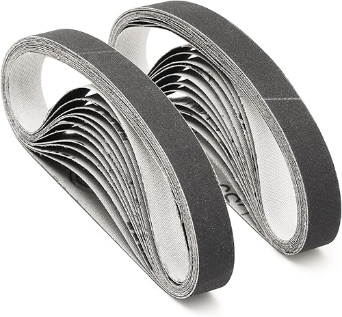 Kit de correas de repuesto para afilador de cuchillos de 12" x 12", 400 correas de lija de grano medio para afilador de cuchillos original y