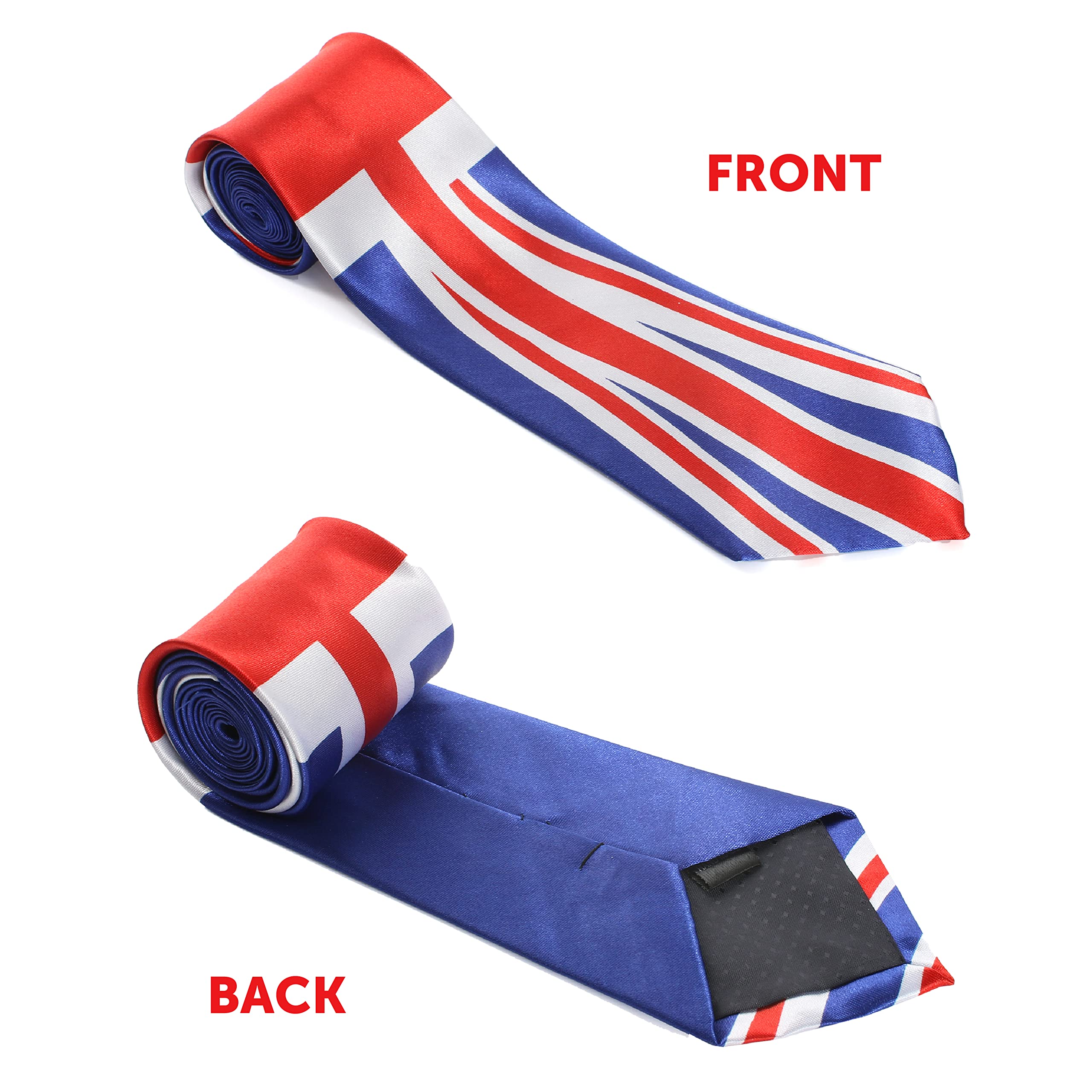 I LOVE FANCY DRESS Union Jack Krawatte – British Union Jack Flagge Krawatte – Königskrönung Krawatte, VE Day, Queen's Jubilee, British Events