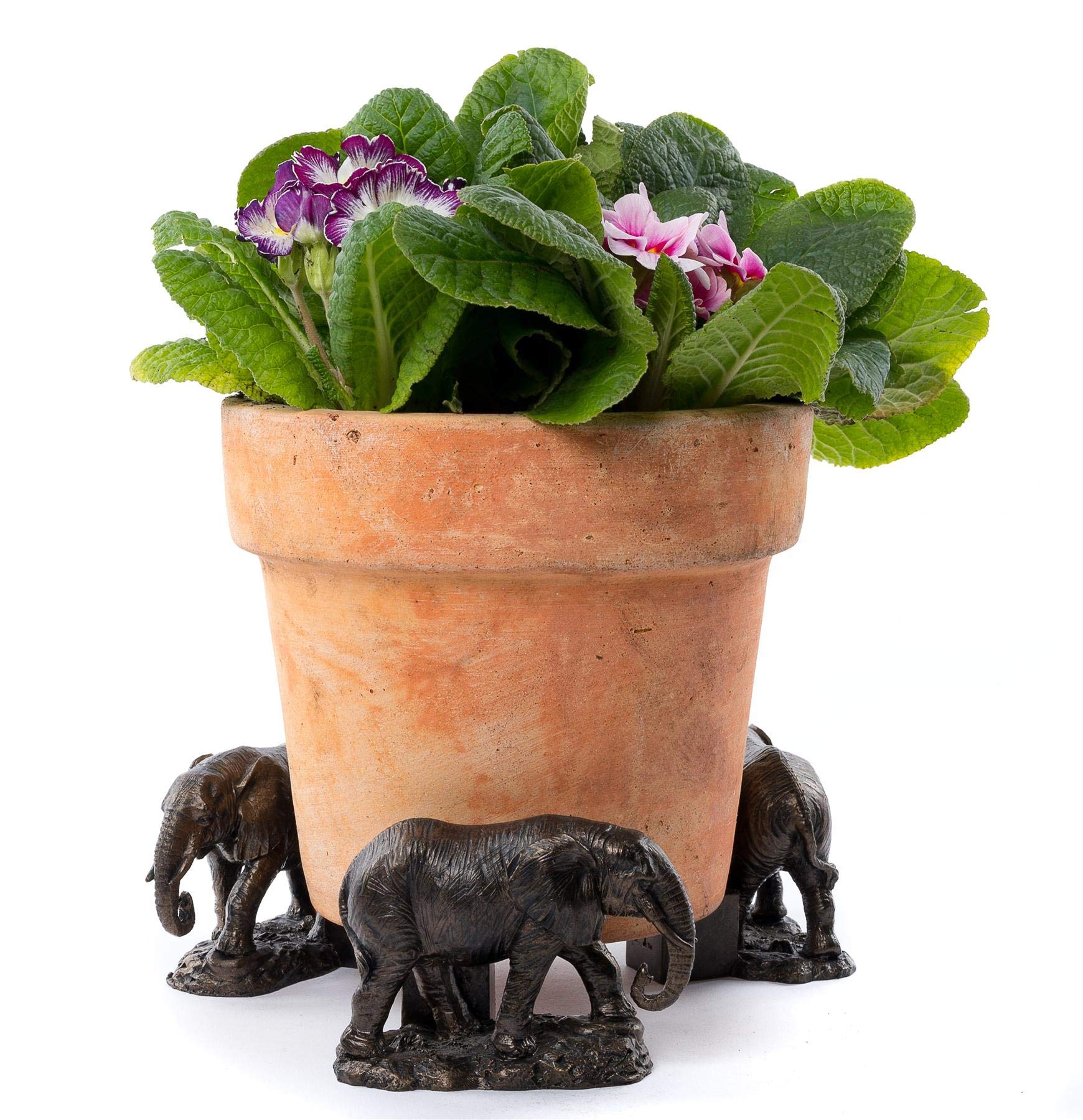 Potty Feet Elephant Figures Plant Pot Feet - Planter Support - Handmade Decorative Ornaments - 3pcs