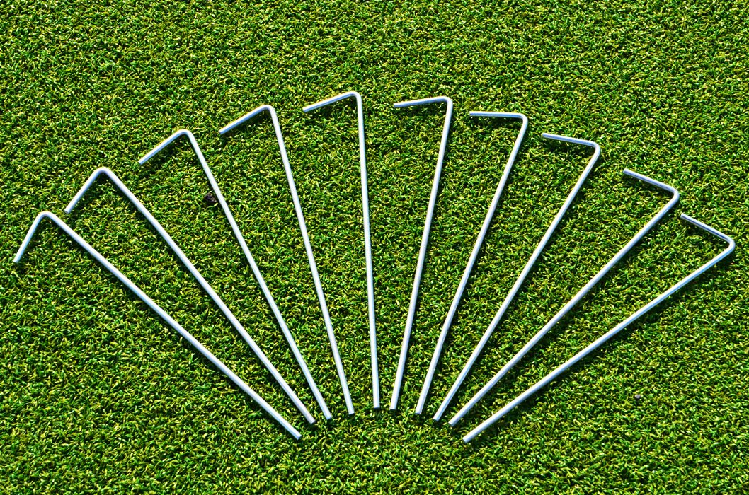 Ocynkowane śledzie namiotowe 23 cm [20-200 qty] - stal o grubości 5 mm, do biwakowania, ogrodu, siatek, szpilek mocujących (1000)