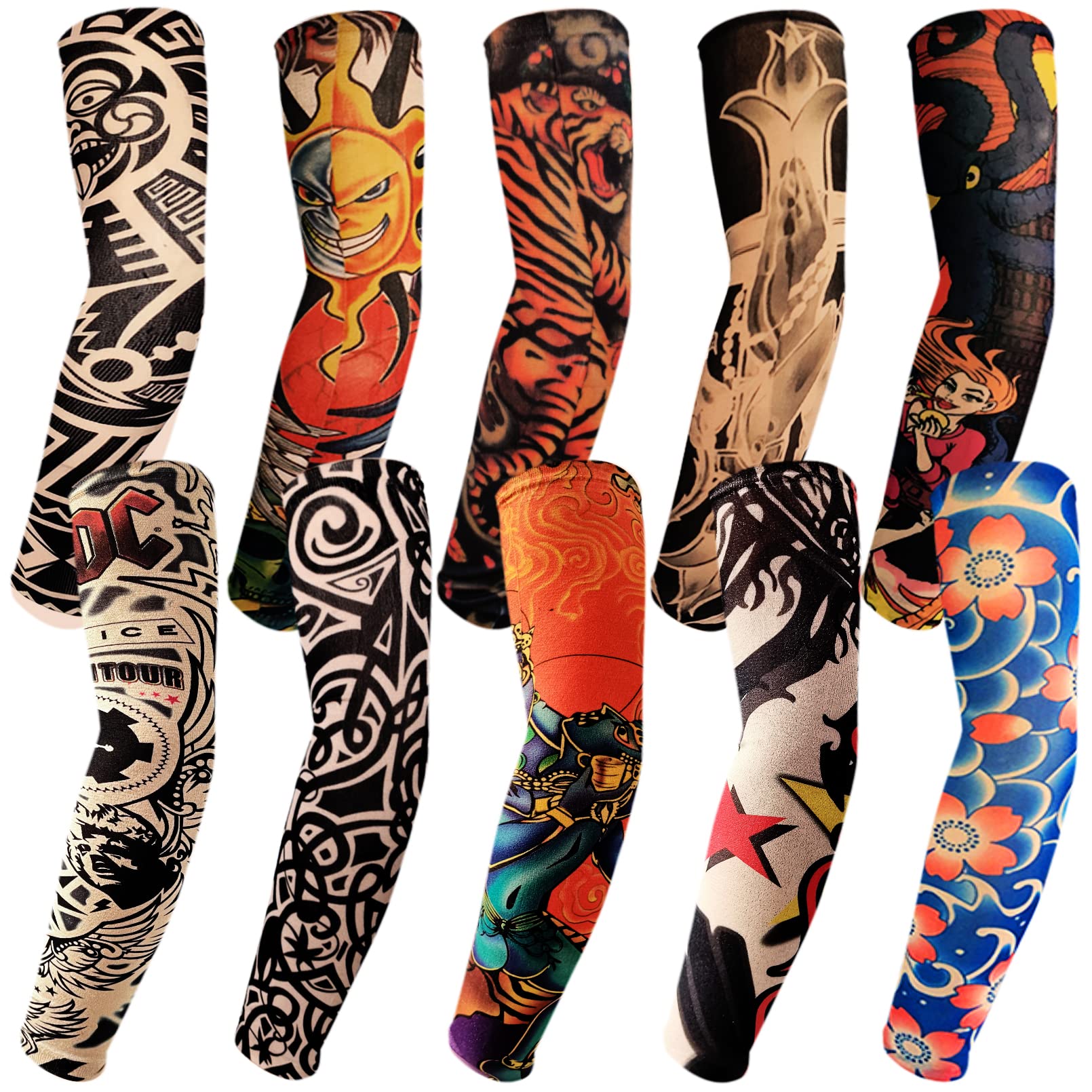 Tattoo sleeves cover for men and women, Arm Sleeves UV Sun Protection