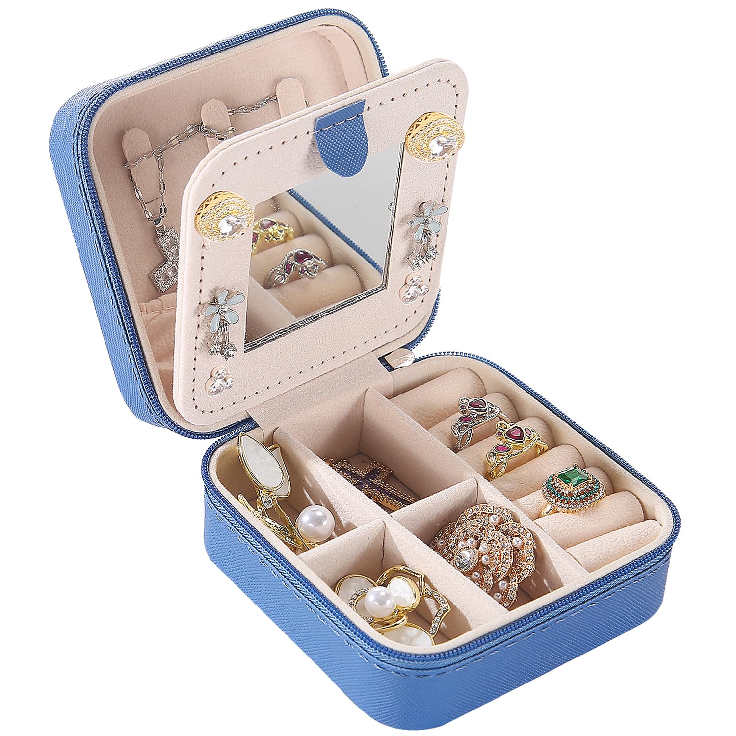 Amazon.com: KElofoN Travel jewelry case Travel jewelry box Travel