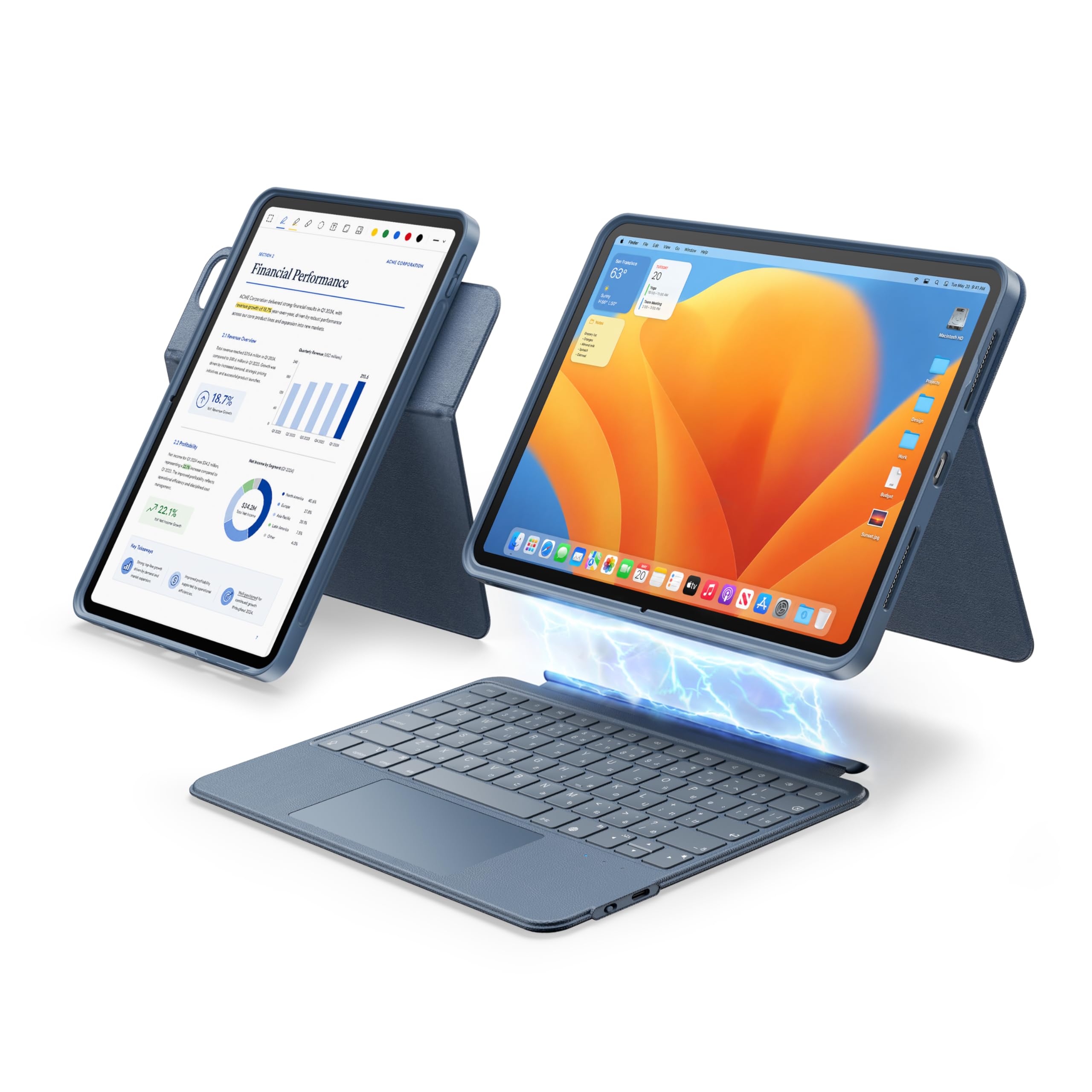 Amazon.co.jp: HOU iPad Air 11インチ・第5/4世代、iPad Pro 11インチ