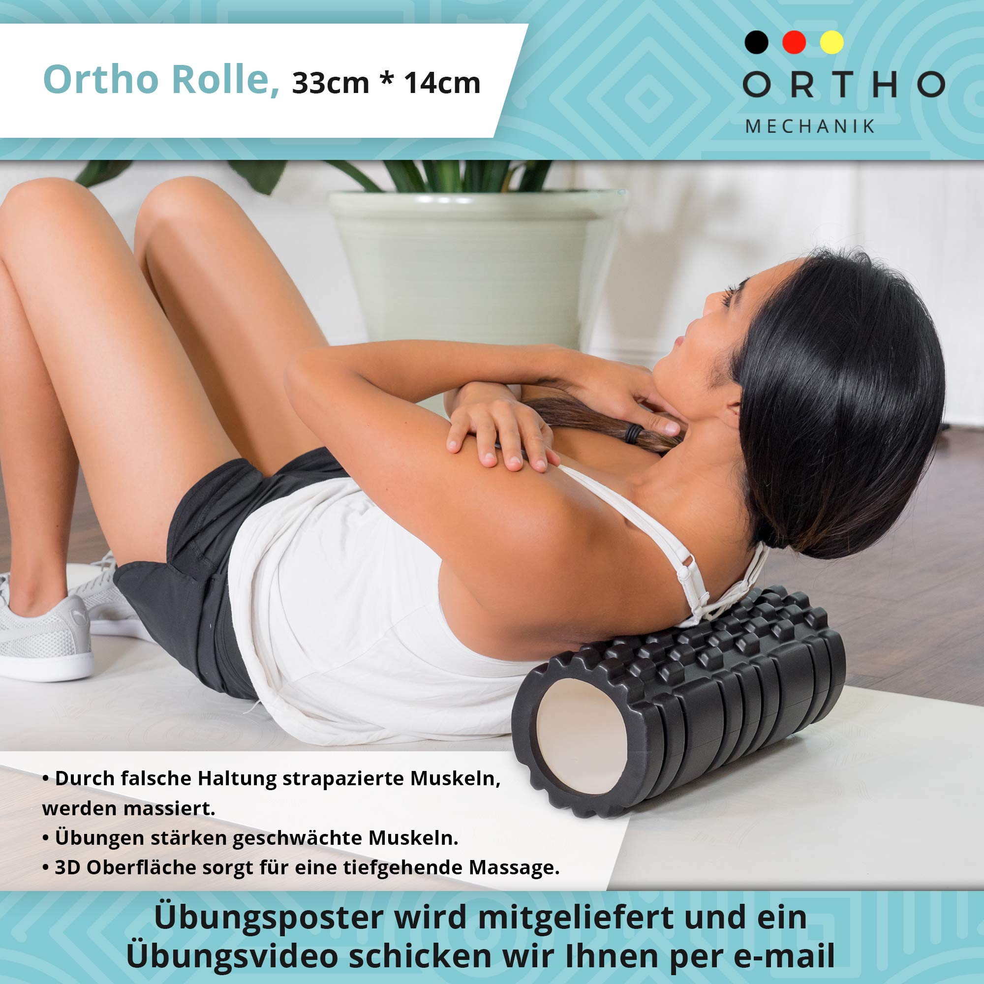 Orthomechanik Haltungskorrektur Set! Mit Video Und Poster! Das Wohltuende Haltungstrainer, Rückenstabilisator Training, Damen Herren