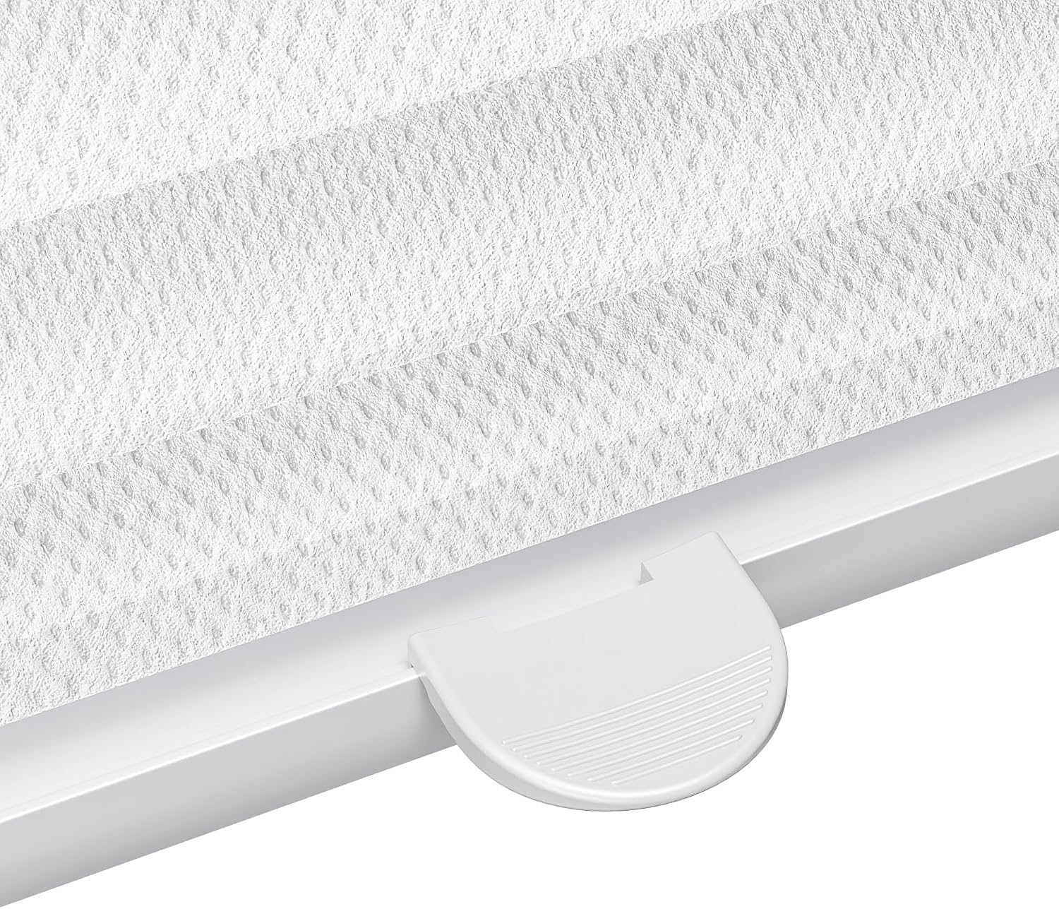 Sekey Pleated Blind, No Drilling Required, Non-Woven Fabric Window Pleated Blind, Klemmfix Blind, 100 cm Wide, Tensioned Translucent Sun Protection Window Blind, 100 x 130 cm, White Non-Woven Fabric