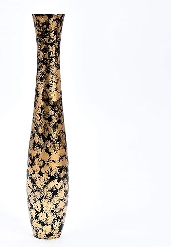 Miniatura 6 de Leewadee - Jarrón alto para decoración del hogar, madera de mango