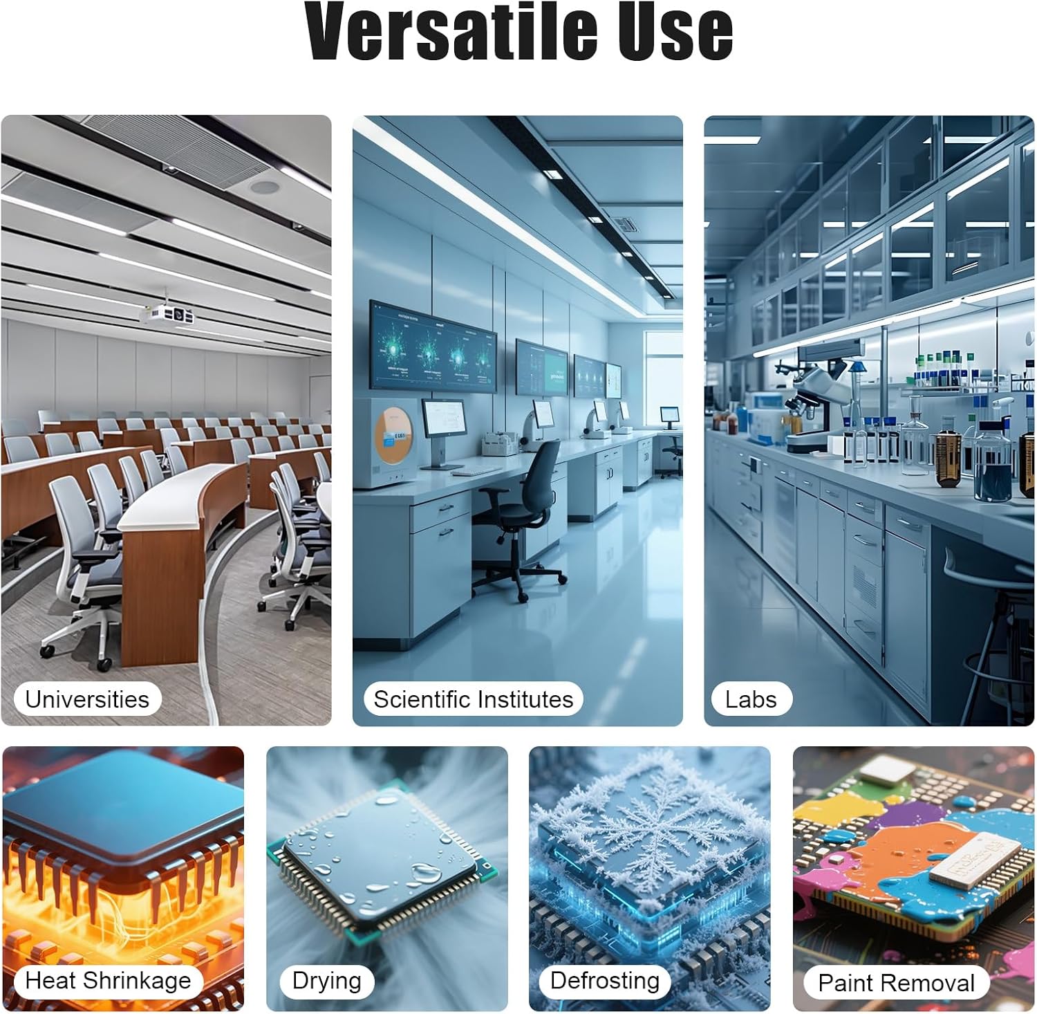 861DW 1000W Hot Air Gun Soldering Station, Intelligent Digital Display, Automatic Sleep, Fast Desoldering Hot Air Rework Station, Heat Gun with 3 Nozzles For Phone PCB Chip Repair