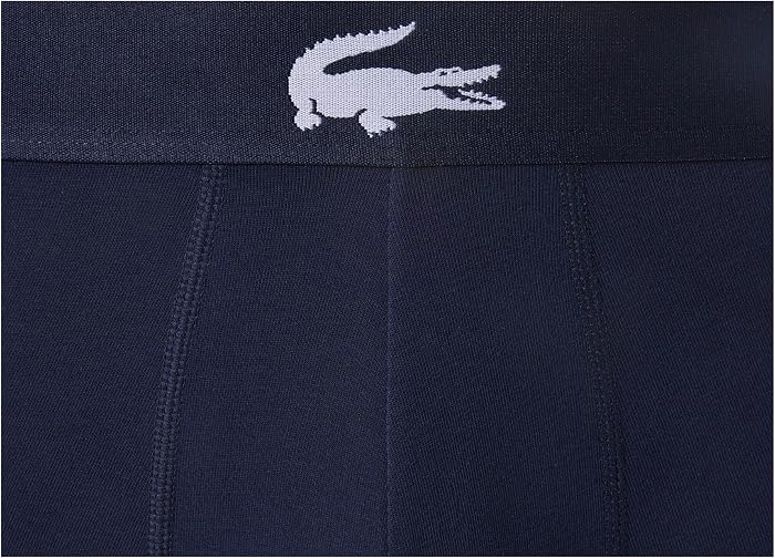 Мужские трусы Lacoste хлопковые с принтом крокодила, 3 шт — фото 2