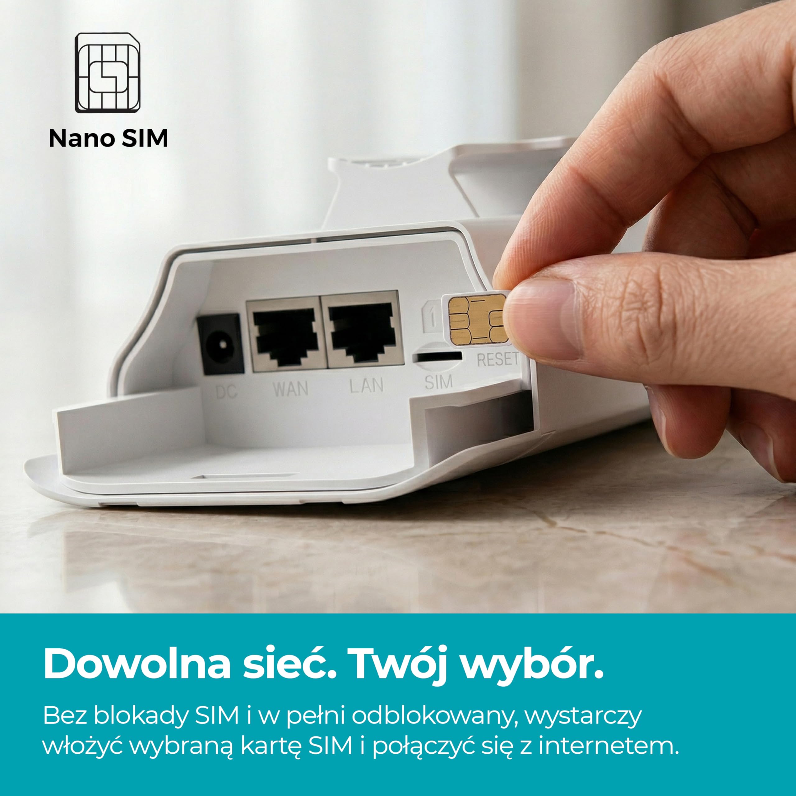 Cello Zewnętrzny router 4G LTE z gniazdem SIM, wodoodporna i pyłoszczelna obudowa, WiFi 300 Mb/s, obsługa PoE, odblokowany mobilny router szerokopasmowy do domu, gospodarstwa, CCTV, lokalizacji
