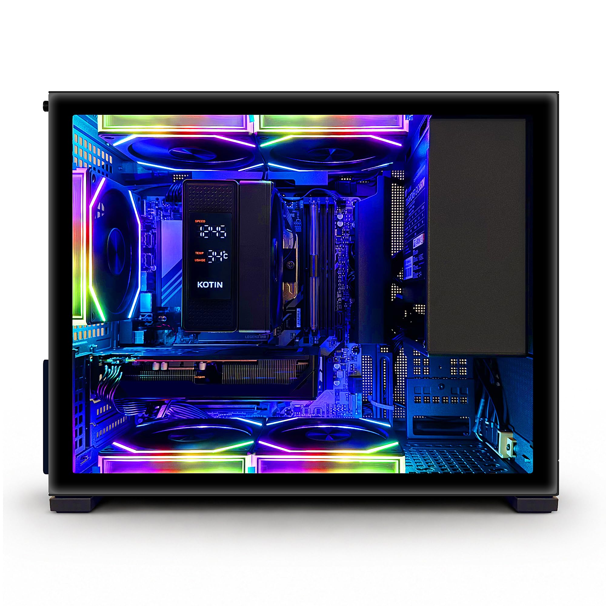 KOTIN Gaming PC Desktop, Ryzen 7 8700F, RTX 5060 Ti 8GB, 16GB DDR5, 1TB SSD | Prebuilt Gaming Tower with DLSS 4, WiFi 7, Windows 11, DDR5 6000MHz, PCIe 4.0 NVMe SSD for 1080p/1440p High-FPS Gaming image 2