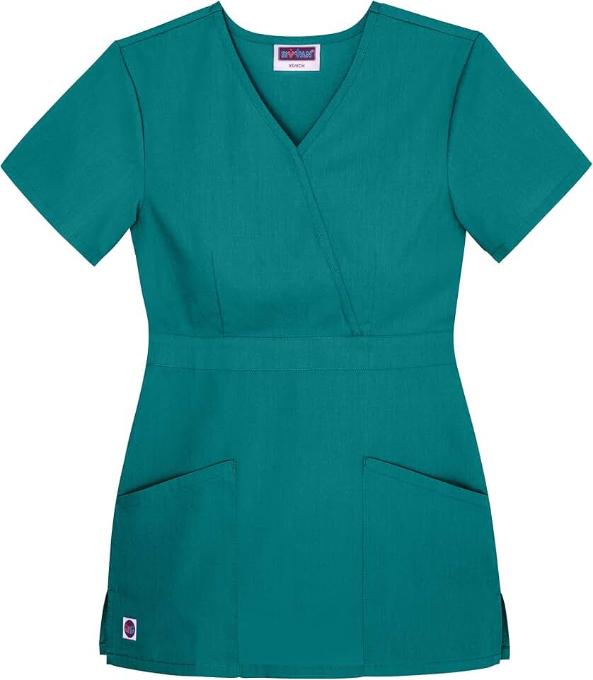 teal scrub tops