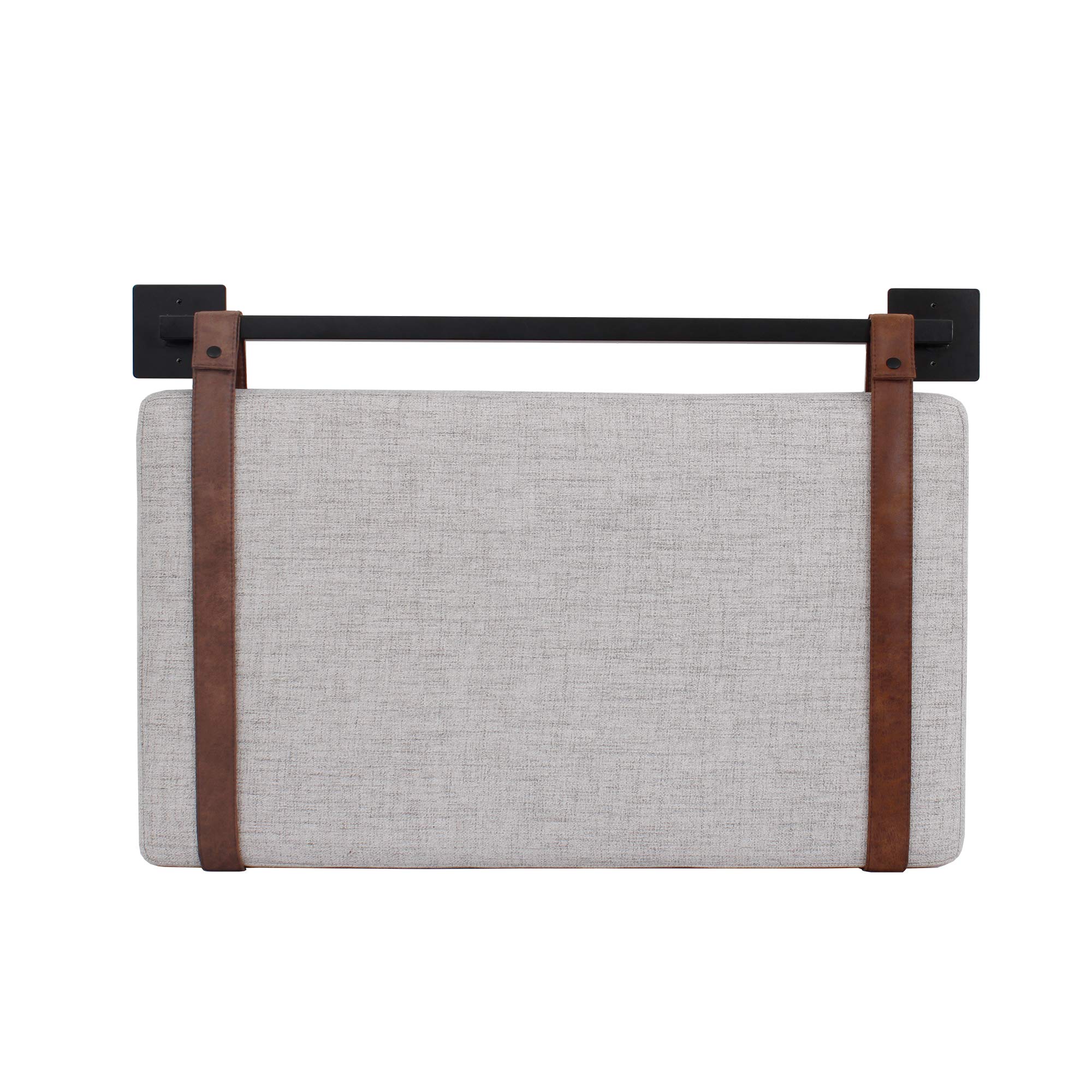 Nathan James Harlow Wall Mount Headboard, Twin, Gray