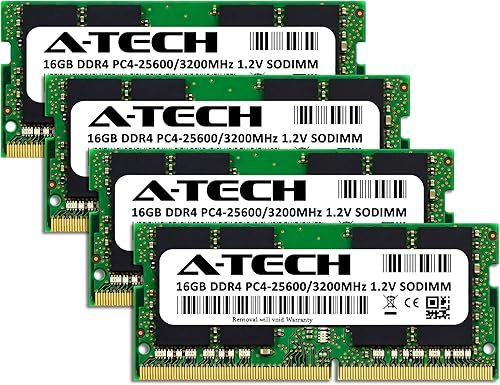 Miniatura 9 de A-Tech 64 GB (2 x 32 GB) DDR4 3200 MHz SODIMM PC4-25600 (PC4-3200AA) CL22 2Rx8 Non-ECC Laptop Módulos de memoria RAM