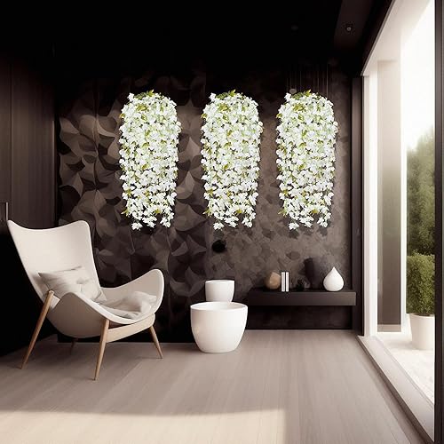 Miniatura 6 de 3 ramos de flores artificiales de buganvilla, ramo de seda triangular de ciruela de 49 pulgadas para centros de mesa del hogar, jardín, fiesta,