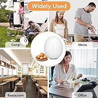 Vista 8 de Cocedor de huevos para microondas, huevos duros para microondas, 4 capacidades, caldera de vapor, escalfadora con tapa para cocinar herramientas