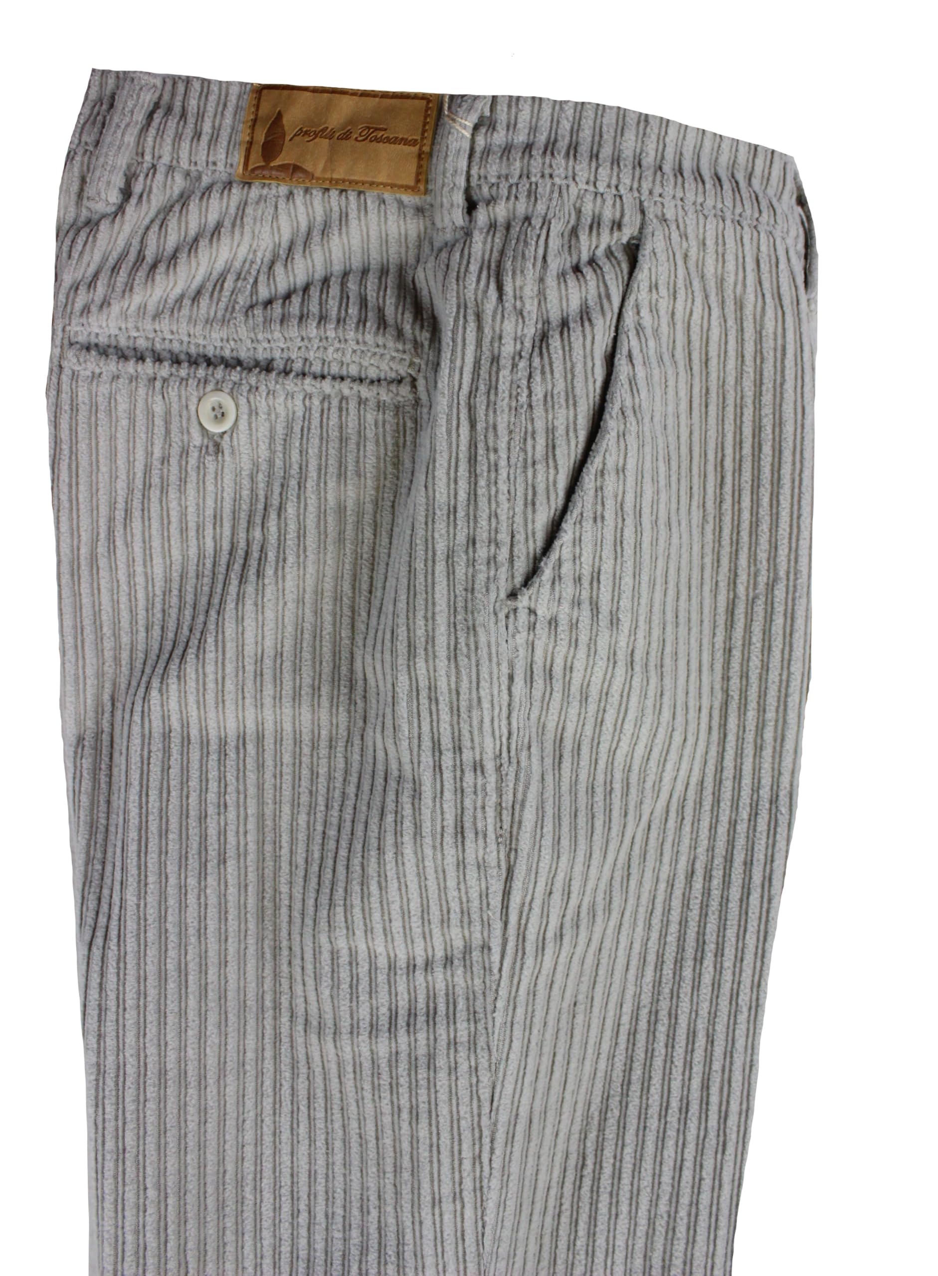 Pantaloni Uomo Classici in Velluto Rocciatore, Pantaloni Chino Uomo Eleganti e Comodi Made in Italy, vestibilità Perfetta con Vita Regolare, Gamba Dritta, 98% Cotone, 2% Elastane