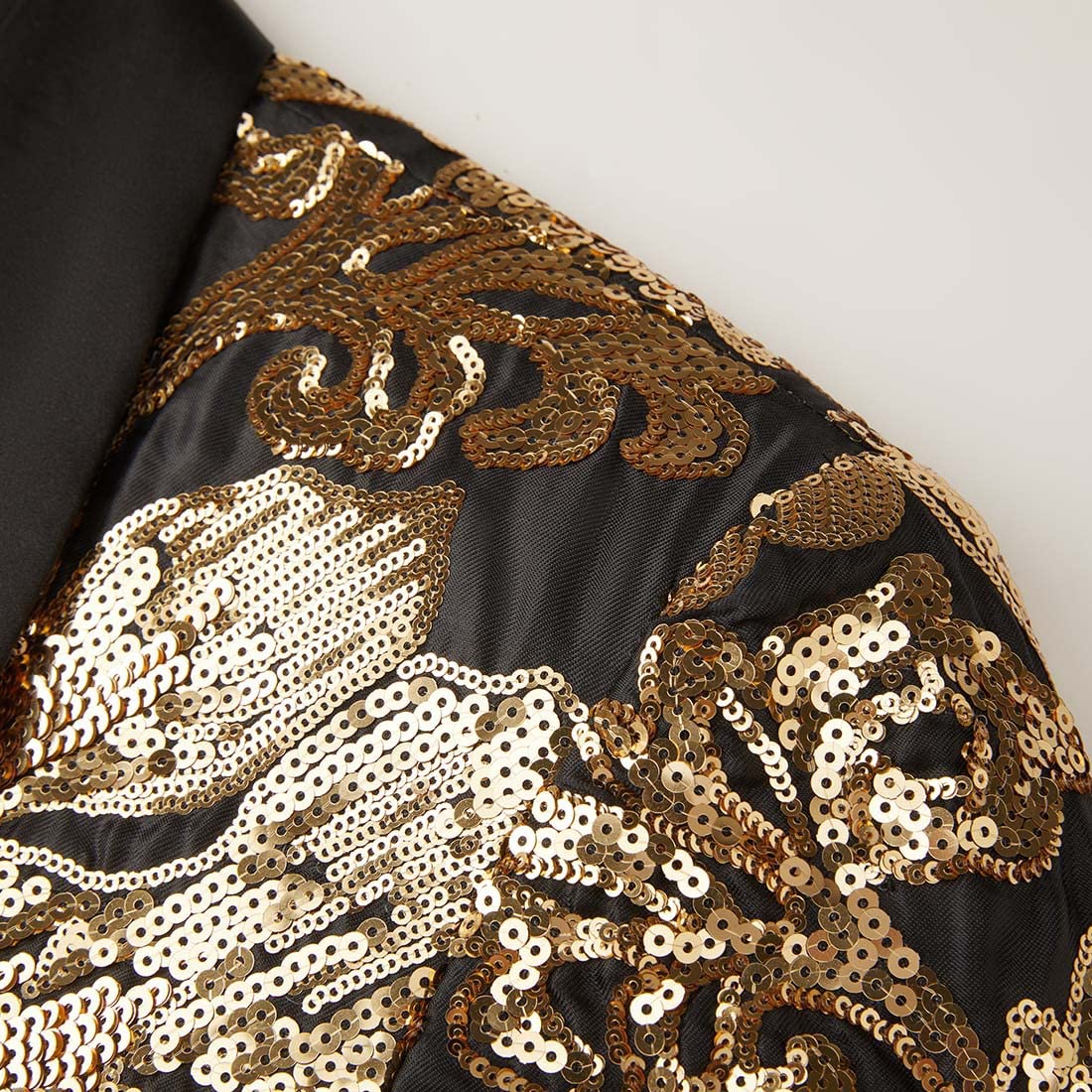 Uomini Moda Colorful Pattern Sequins Suit Jacket