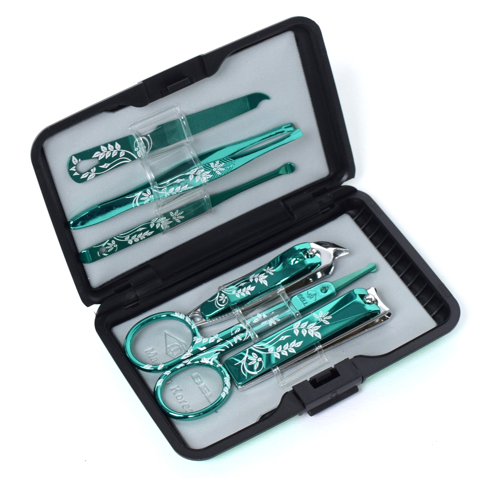 Bell BM-800 Metal Toe Nail Clipper Nipper Cutter Trimmer Pedicure Manicure Set Made in Korea, Since 1954 (Metal Green)