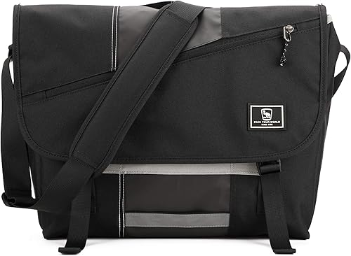 OIWAS Bolsa de mensajero para mujeres y hombres, bolsa de 14 y 15.6 pulgadas para computadora portátil, maletín cruzado, bolsa de hombro para