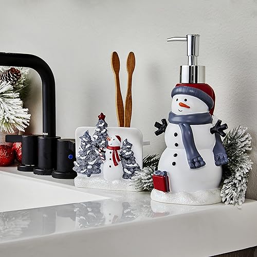 Miniatura 2 de SKL Home by Saturday Knight Ltd. - Soporte para cepillo de dientes Whistler Snowman