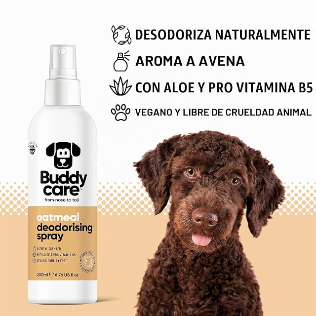 Foto 2 de 6 de Buddycare Spray Desodorante para Perros - Harina de Avena - Spray Desodorante Calmante para Perros