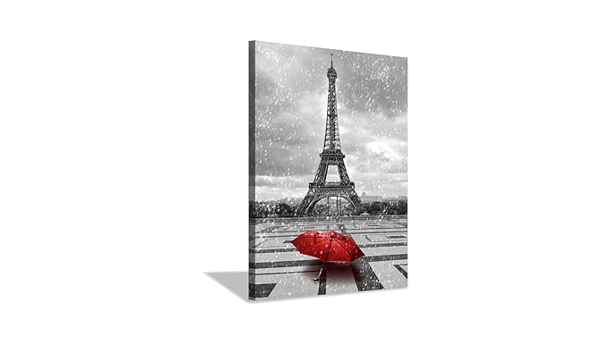Amazon.com: ARTISTIC PATH Eiffel Tower Painting Wall Art