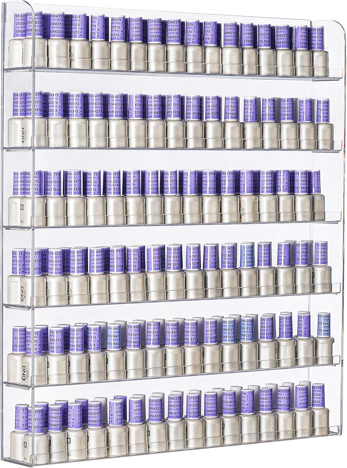 AMT Clear Acrylic Wall Mounted Nail Polish and Essential Oil Organizer