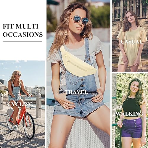 Miniatura 491 de MAXTOP - Cangurera cruzada grande con 4 bolsillos con cremallera, ideal para eventos deportivos, festivales, entrenamiento, viajes, correr y uso