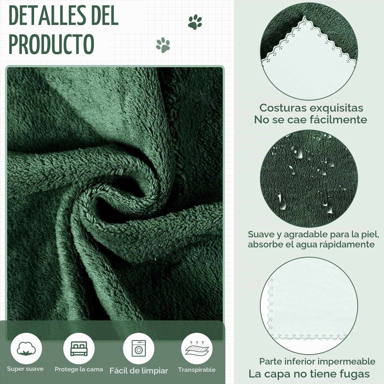 Panelee 10 Mantas de Cobayas Impermeables Alfombra de Jaula Absorbente Lavable de Mascota Almohadilla de Orina Reutilizable de Animal Pequeño Cubierta Forro Cama Dormir