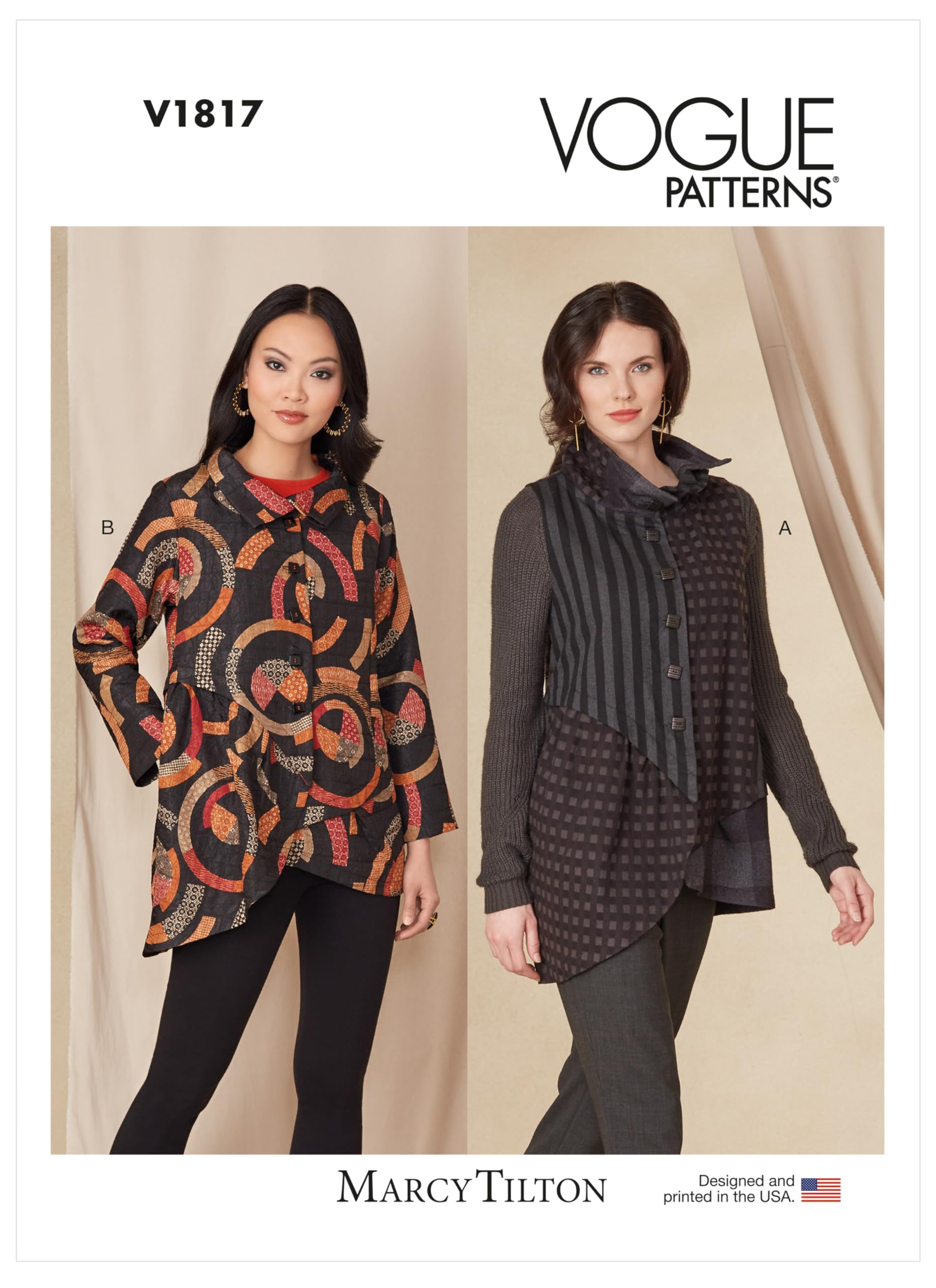 Patron de veste Vogue V1817B5 pour créer un look chic au bureau en taille 36-44