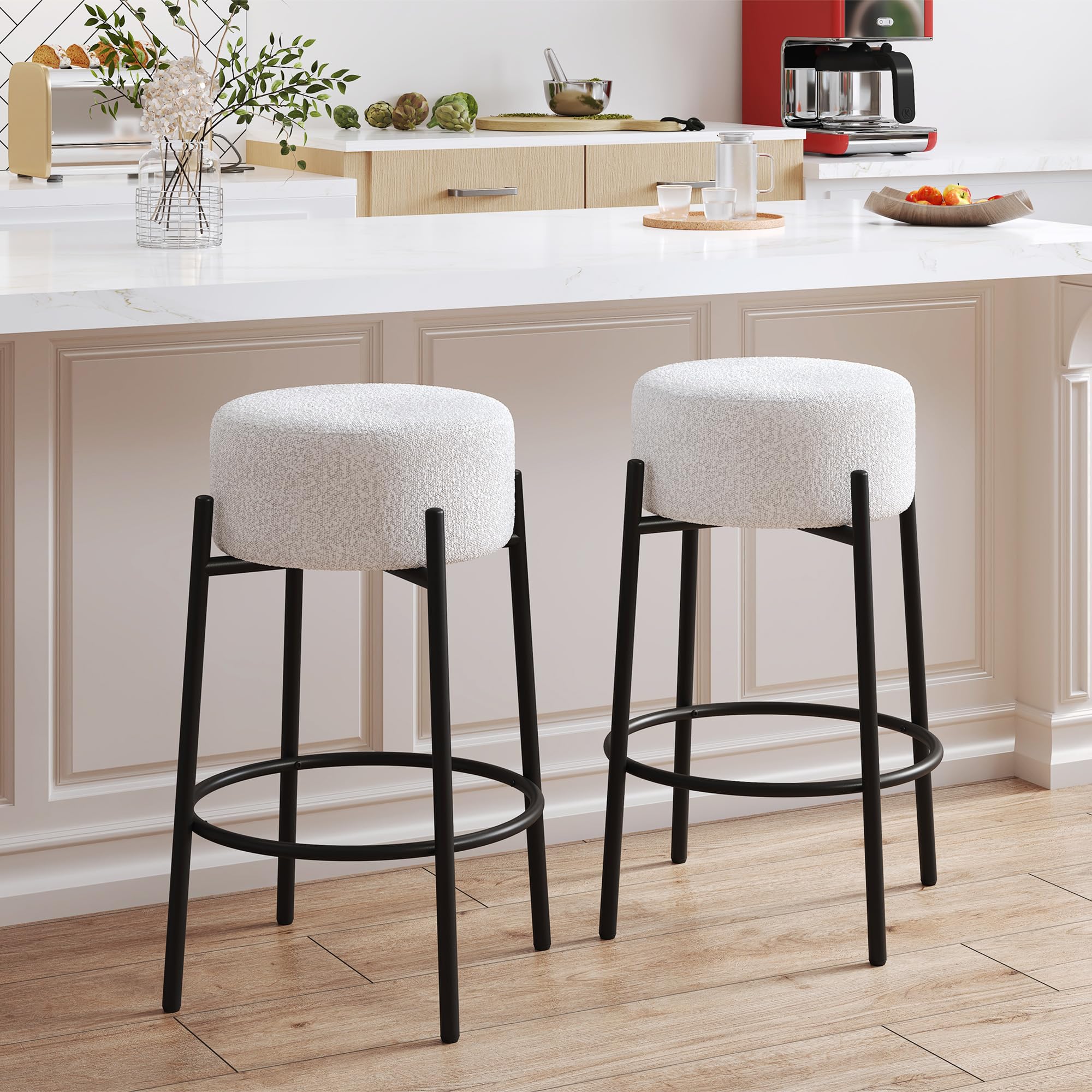 Flouki Swivel Bar Stools Counter Height