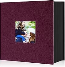 Lanpn Photo Album 10 x 15 cm 600 cm Linen Photo Album Vertical Horizontal 10 x 15 cm Pocket Purple