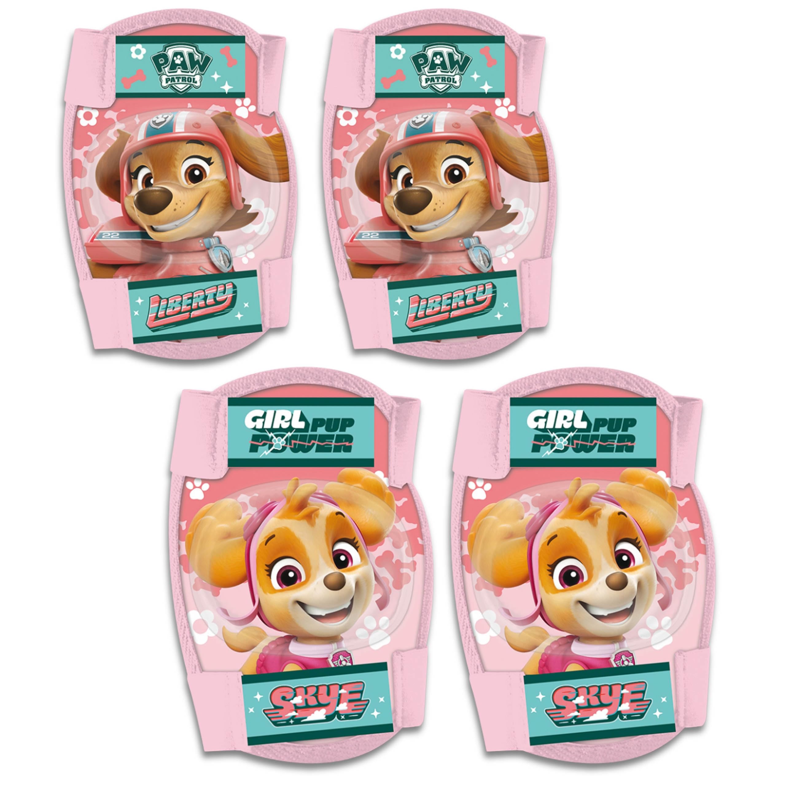 Paw Patrol Skye Liberty Pink children's knee and elbow protectors, for girls (Pink)