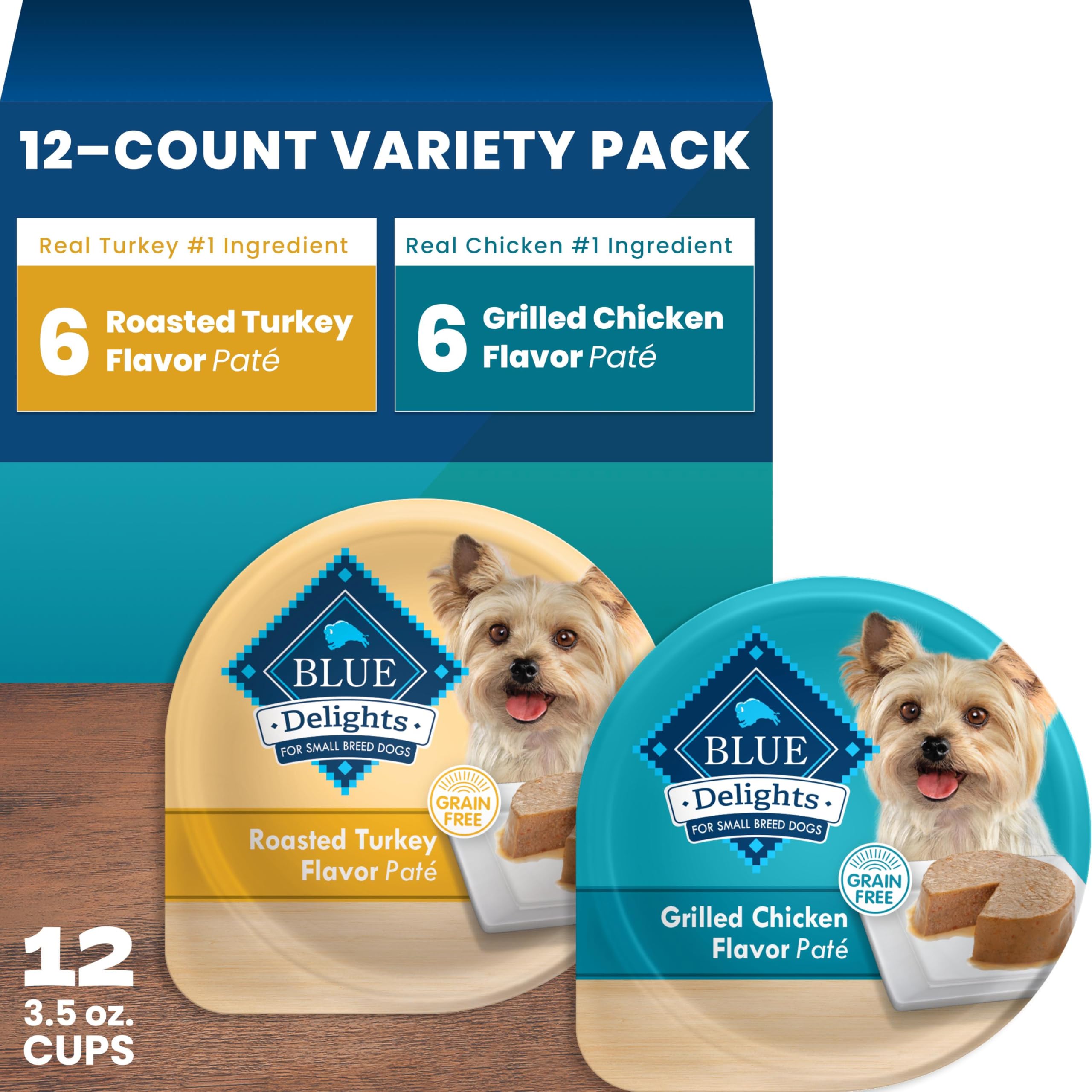 Blue Buffalo Delights Variety Pack Natural Grain Free Wet Dog Food