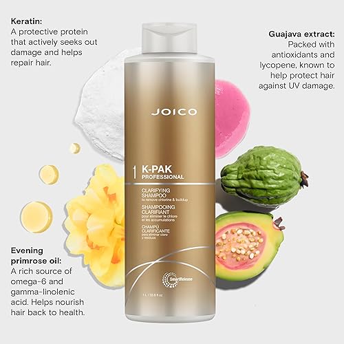 Miniatura 5 de Joico K-PAK Champú clarificador diario para eliminar el cloro y la acumulación Para cabello dañado Repara y previene la rotura Aumenta