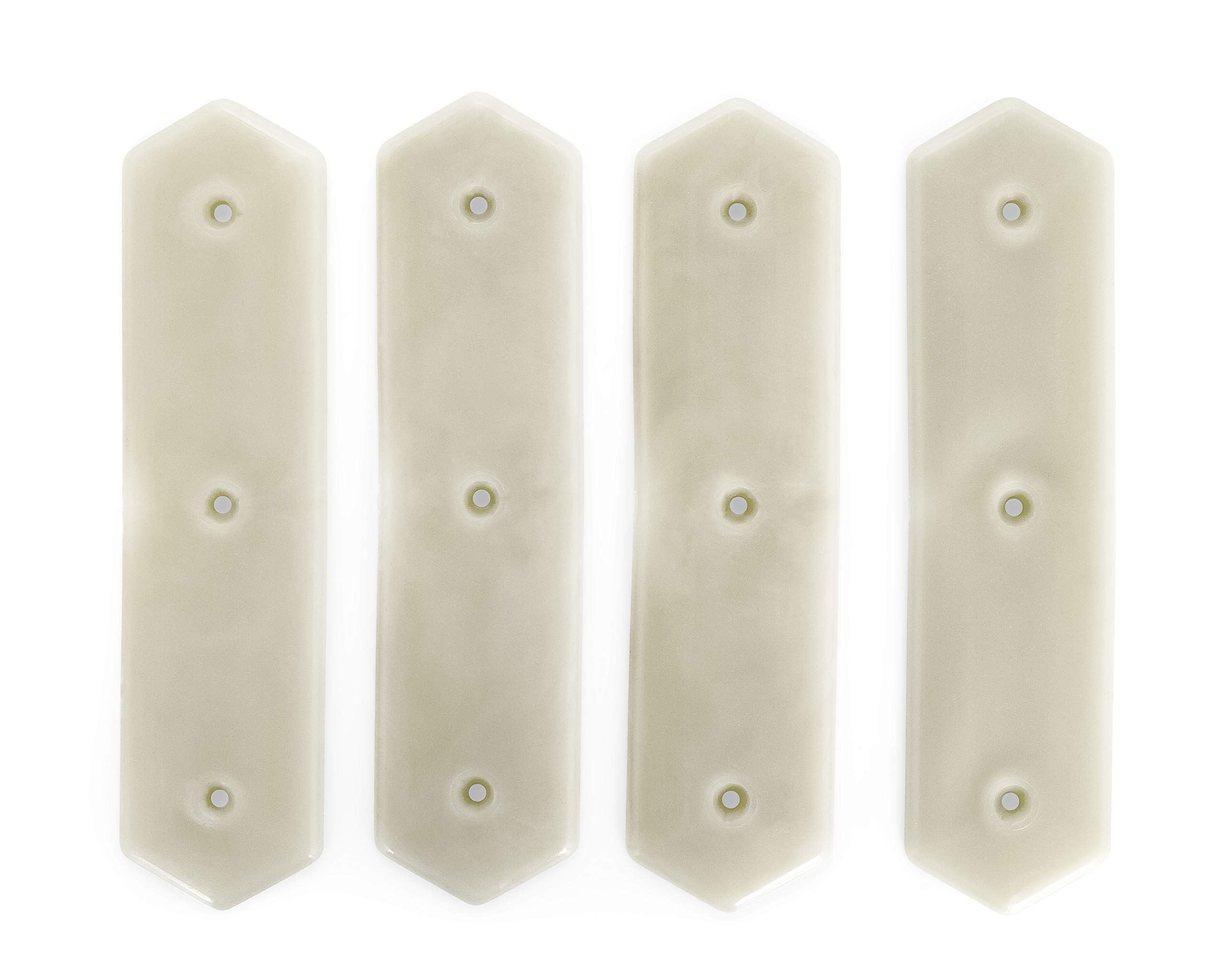 Camco Mountable Glow On The Dock Pier Markers - Illuminate Your Dock or Wharf During Night, Easy to Install, Mount Wherever Needed!, Elongated Hexagon Shape - 4 Pack (50147)