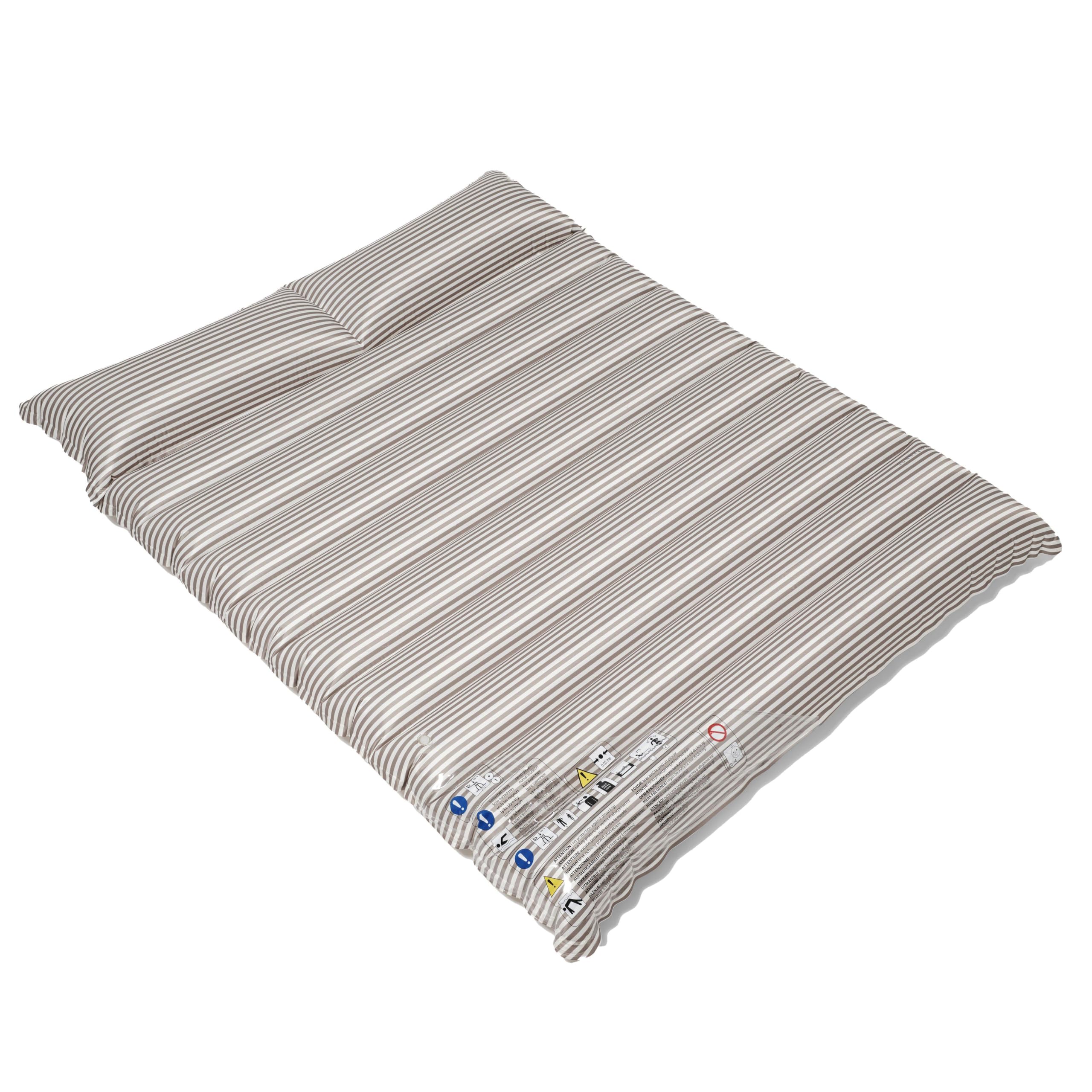 Luxe Twin Vintage Lie-On Float | The Vacay Stone Stripe