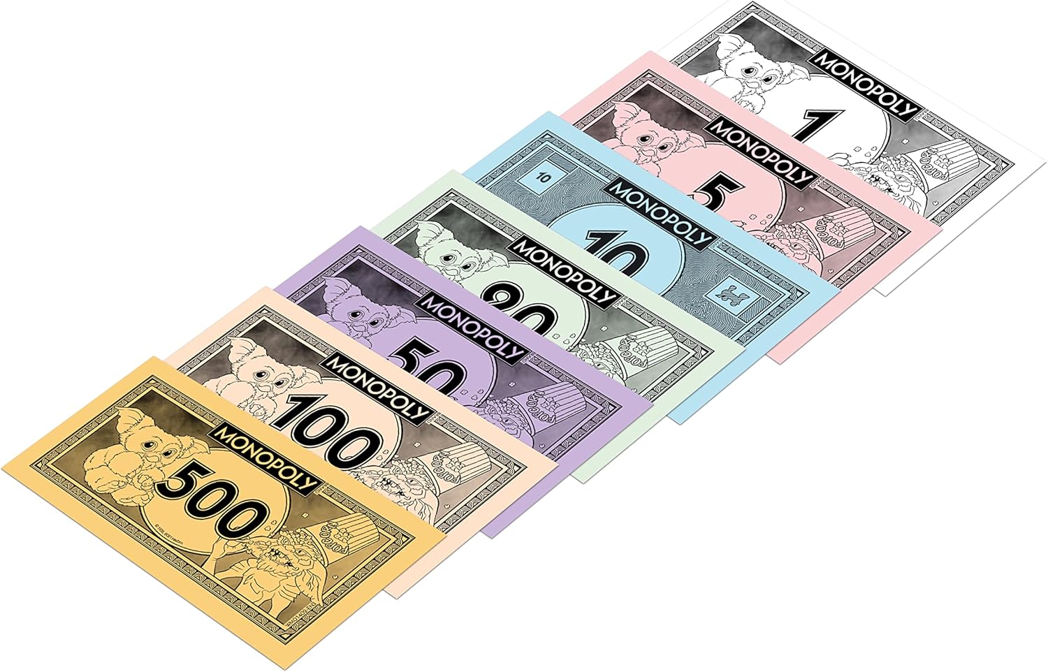 Winning Moves Gremlins Monopoly Board Game, Play with Chrysalis, Gizmo, Boombox and Popcorn, Tour Kingston Falls and Invest in Christmas Lights and displays, 2-6 Player Game for Ages 8 Plus