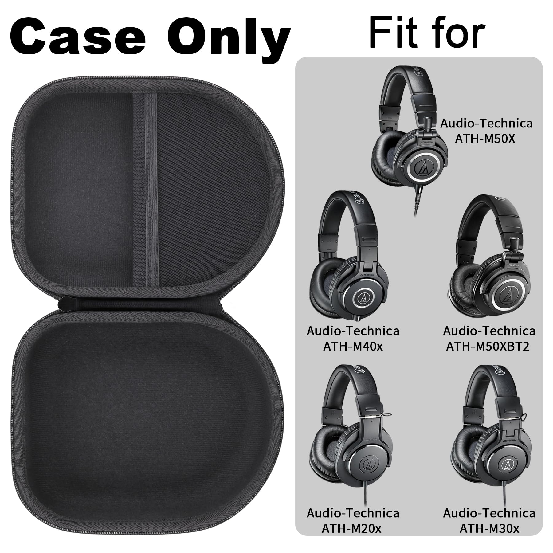 Amazon.com: Khanka Hard Case for Audio-Technica ATH-M50X/M20X
