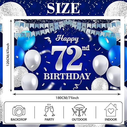 Vista 281 de Cartel de feliz cumpleaños número 31, globos azul marino, bandera de confeti a rayas, puntos de luz, saludos a 31 años, decoración temática