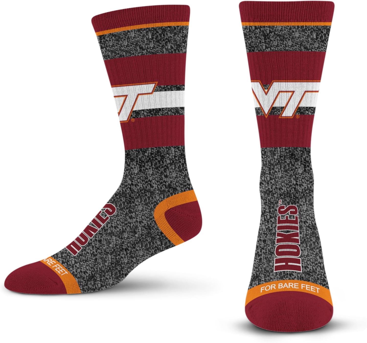 For Bare Feet NCAA Marble Spotlight Crew Sock
