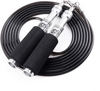 Buddy Lee Jump Ropes Aero Speed Original Ball Bearing Jump Rope, 6” Aluminum Jump Rope Handles. Perfect Jump Rope for Fitn...