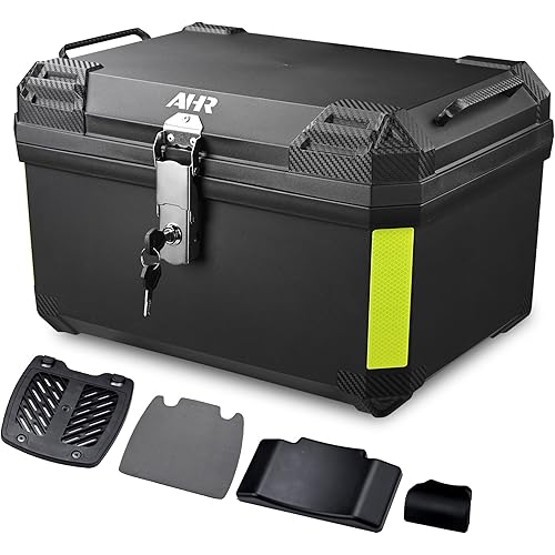 Yescom AHR 65L Universal Motorcycle Tour Tail Box Scooter Trunk Storage Security Lock